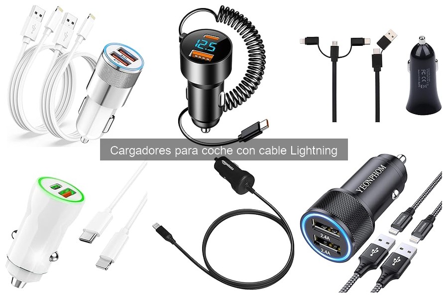 Novedades en cargadores para coche con cable Lightning 2023