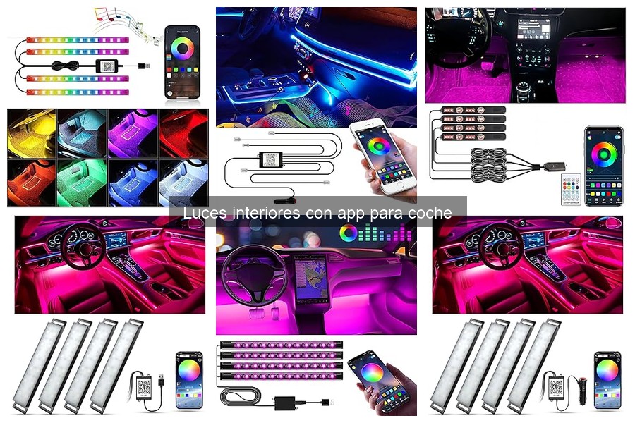 Ofertas en luces interiores con app para coche - ¡Aprovecha!