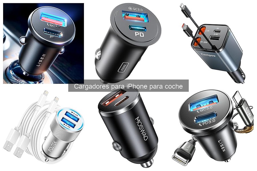 Ofertas y precios de cargadores para iPhone en coche