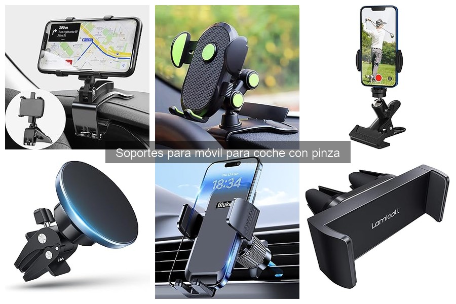 Opiniones sobre soportes para móvil con pinza para coche