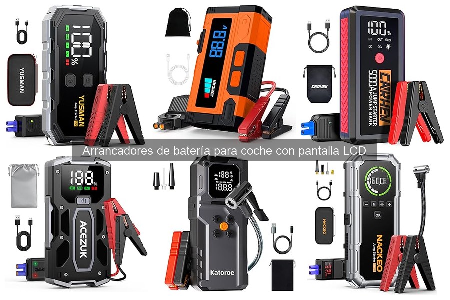 Precios de arrancadores de batería para coche con pantalla LCD