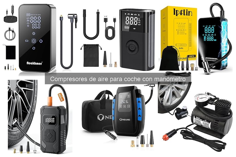Precios de compresores de aire para coche con manómetro en Amazon