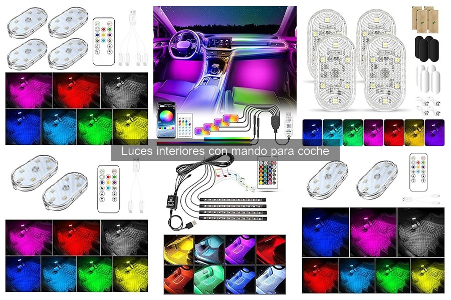 Precios de luces interiores con mando para coche en 2023