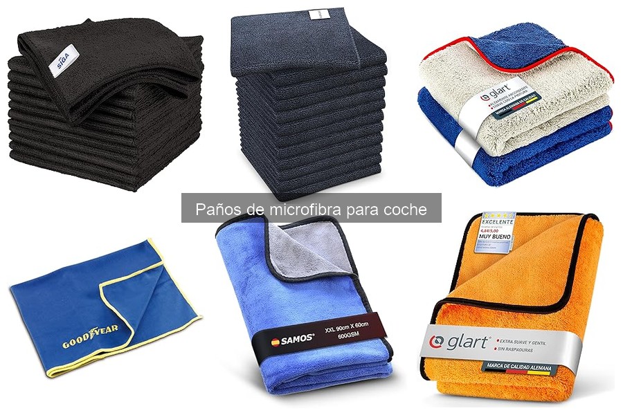 Problemas al usar paños de microfibra viejos para el coche