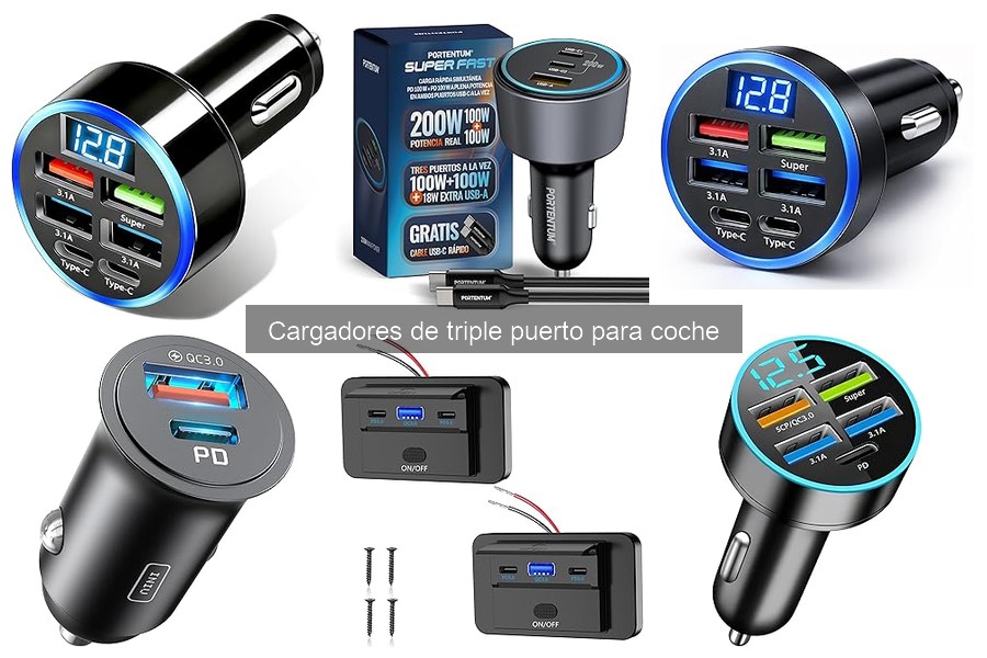 Problemas comunes con cargadores de triple puerto para coche