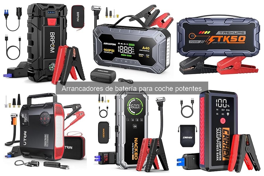 ¿Qué capacidad debe tener un arrancador de batería para coche?