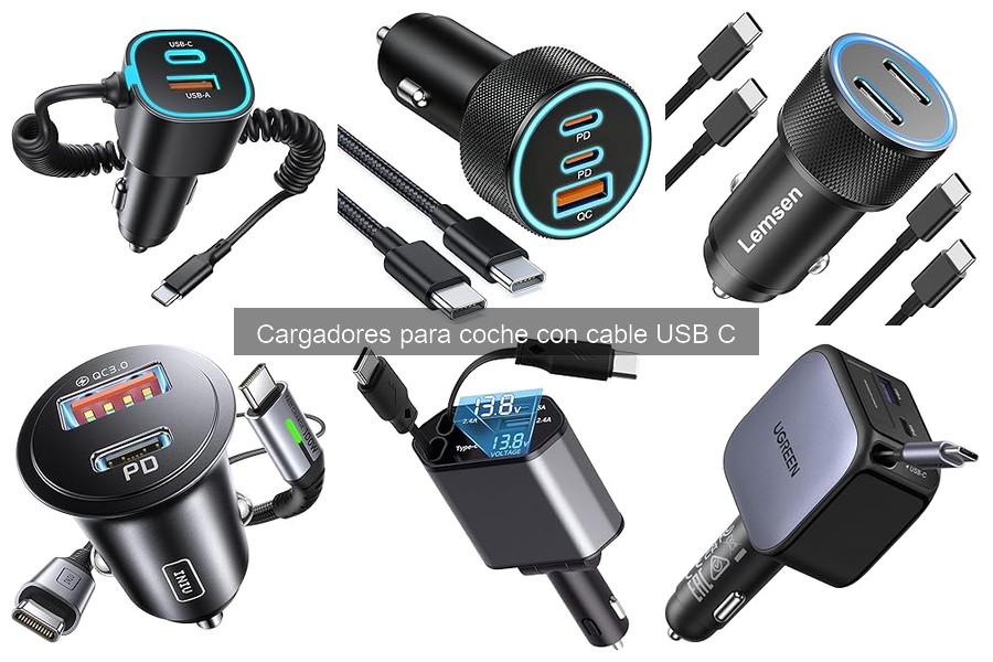 ¿Qué es un cargador para coche con cable USB C?