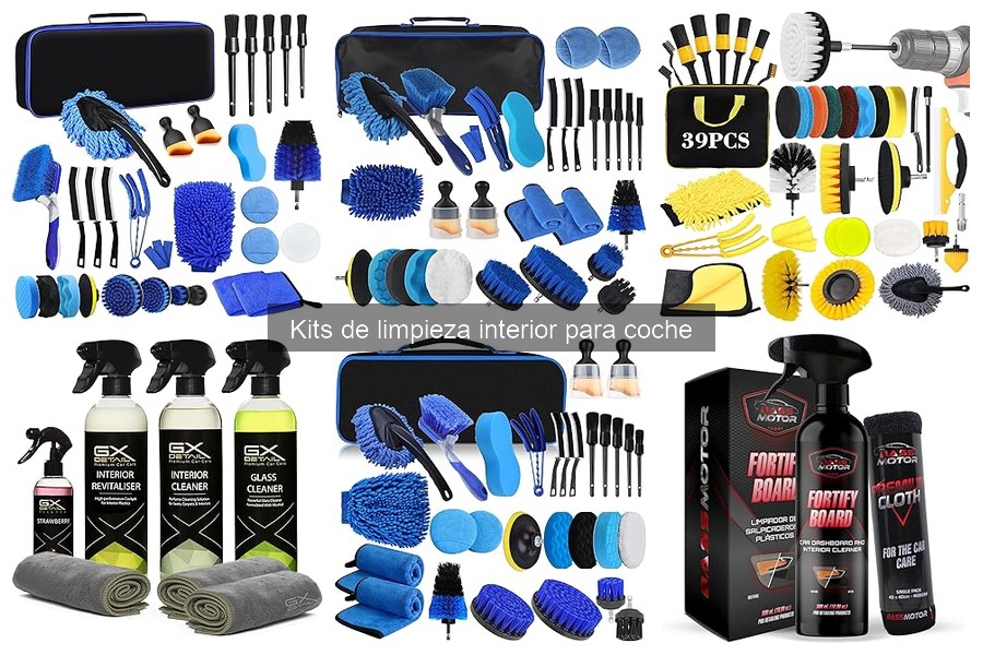 ¿Qué incluye un kit de limpieza interior para coche?