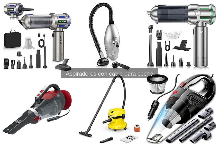 ¿Qué potencia debe tener un aspirador con cable para coche?