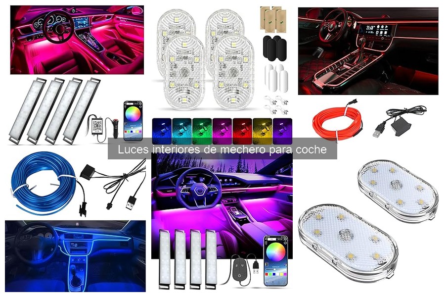 ¿Qué son las luces interiores de mechero para coche?