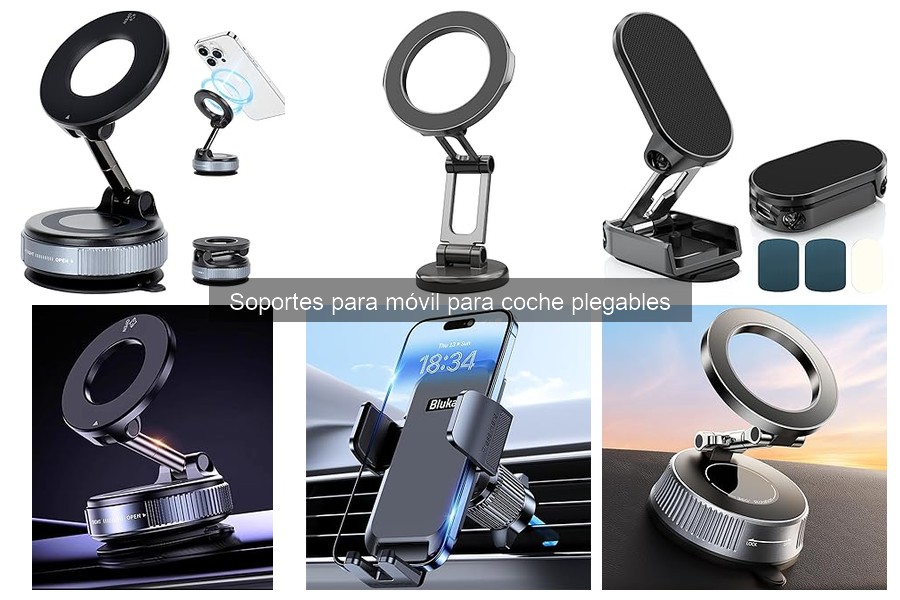 ¿Qué son los soportes para móvil plegables para coche?