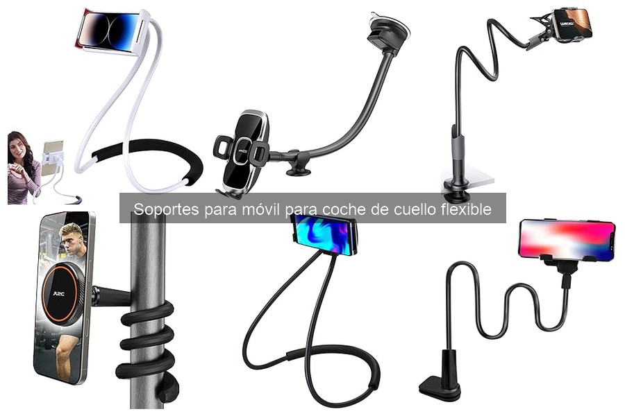 Seguridad de los Soportes de Móvil de Cuello Flexible en Coche