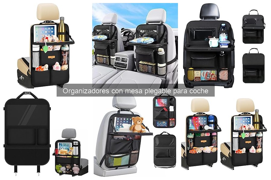 Servicios adicionales en organizadores con mesa plegable para coche