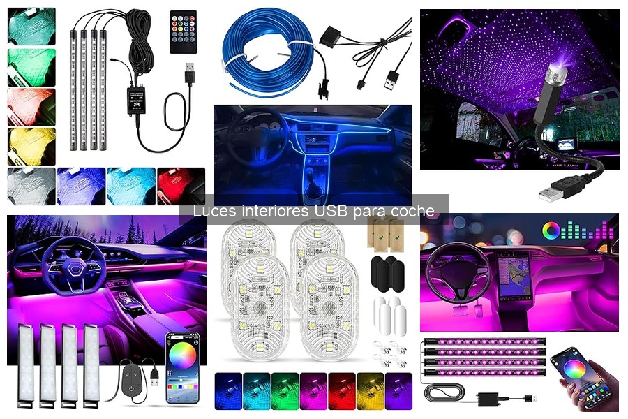 Soluciona Problemas Comunes con Luces Interiores USB para Coche