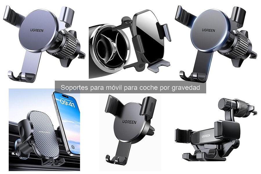 ¿Son seguros los soportes para móvil por gravedad en el coche?