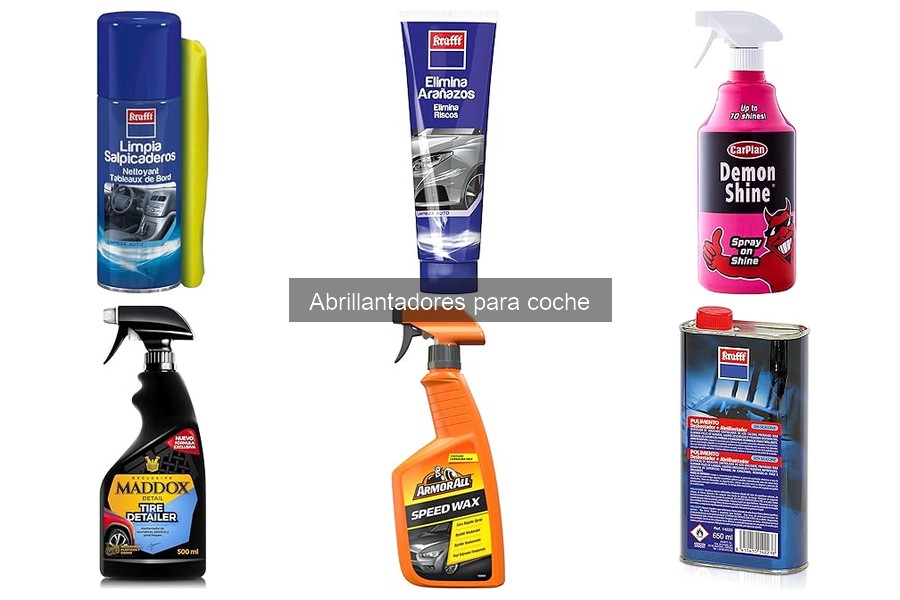 Tipos de abrillantadores para coche y sus características