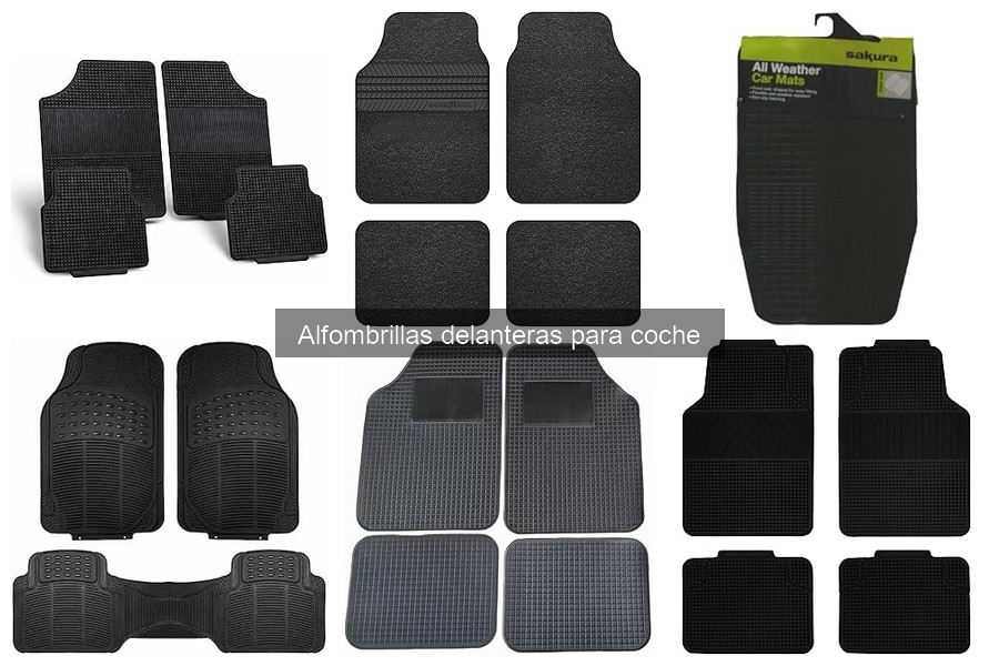 Tipos de alfombrillas delanteras para coche: Guía completa