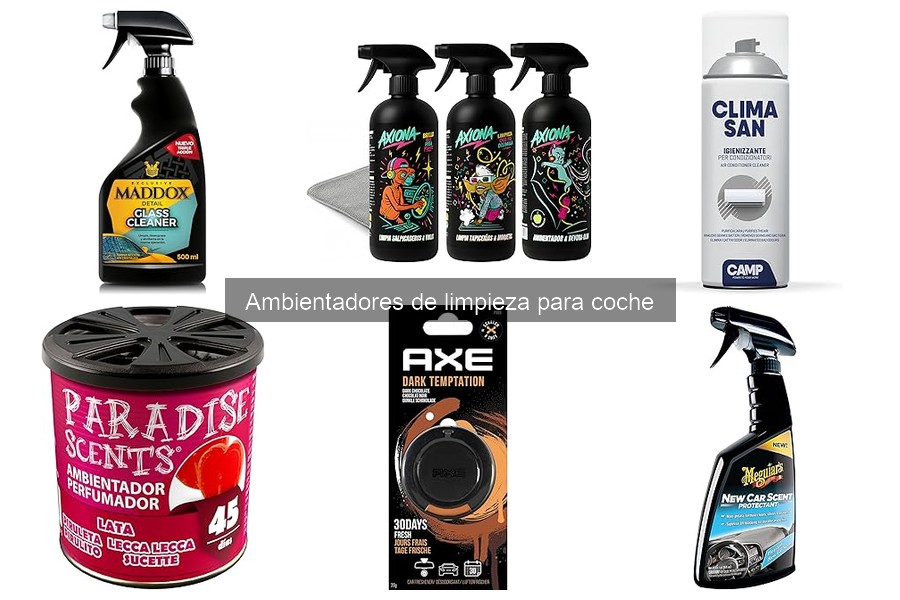Tipos de ambientadores de limpieza para coche