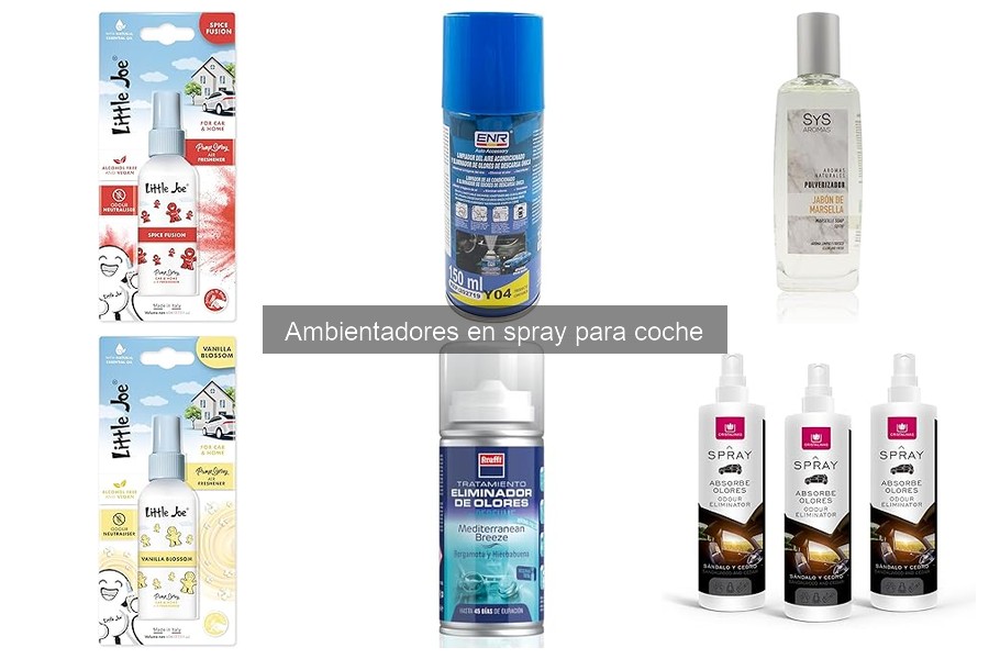 Tipos de ambientadores en spray para coche: guía completa