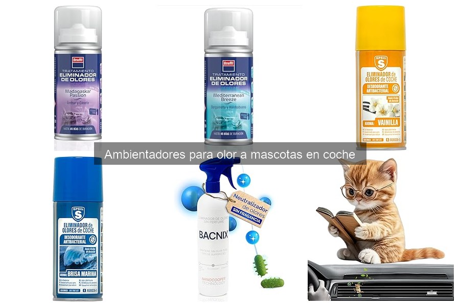 Tipos de ambientadores para olores de mascotas en coche