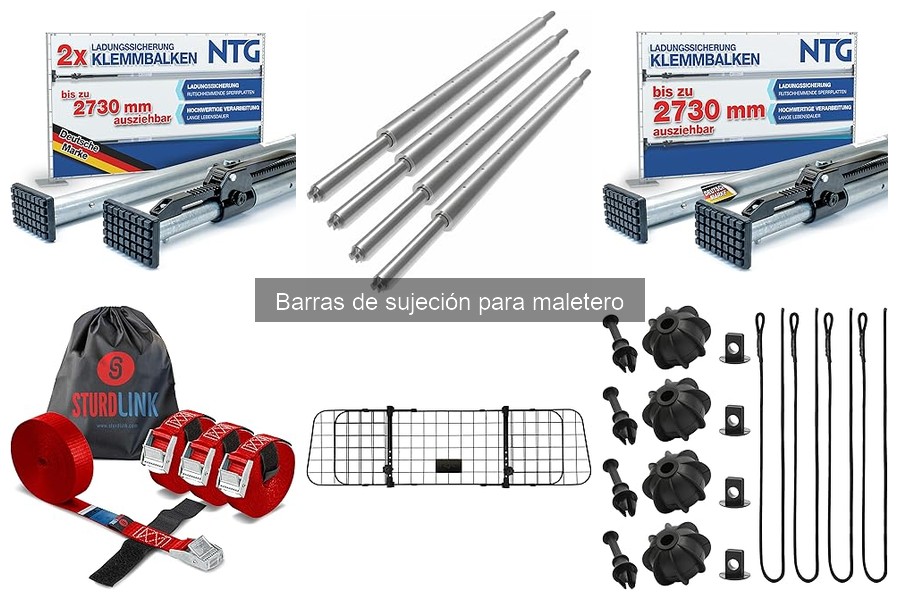 Tipos de barras de sujeción para maletero: características y ventajas