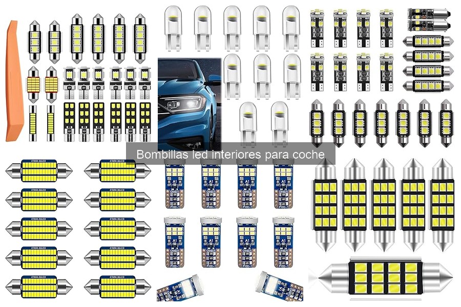 Tipos de bombillas LED interiores para coche: guía completa