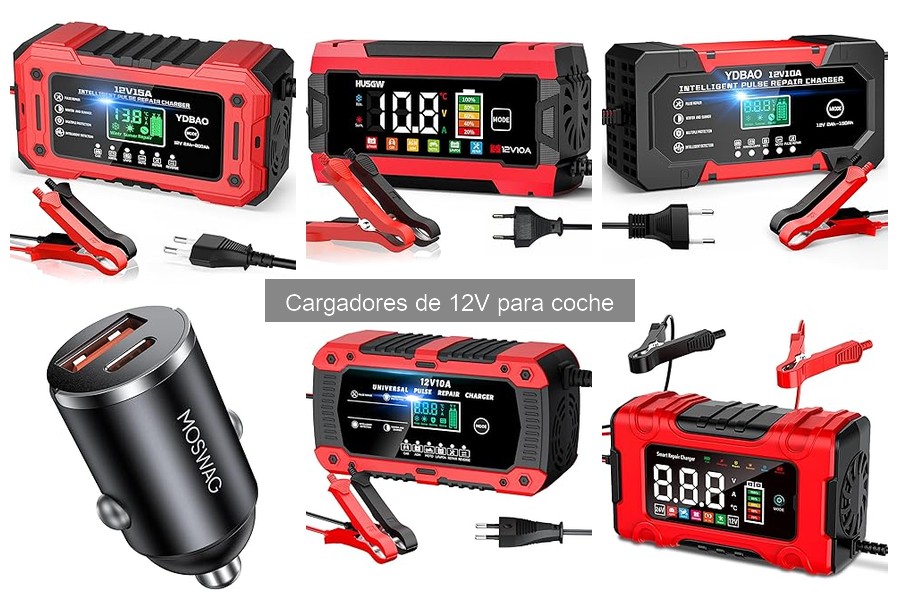 Tipos de cargadores de 12V para coche: características y usos