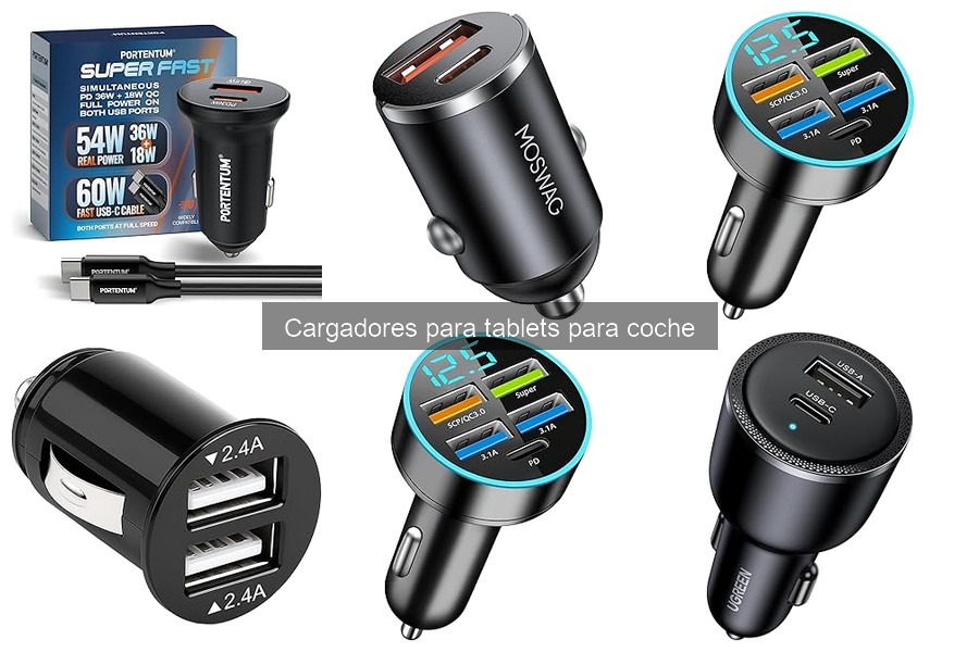 Tipos de cargadores para tablets en coche: guía completa