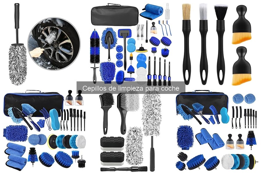 Tipos de cepillos de limpieza para coche y sus usos