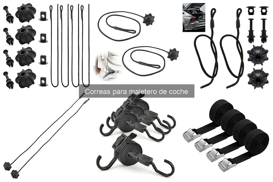 Tipos de correas para maletero de coche: nylon, elásticas y más