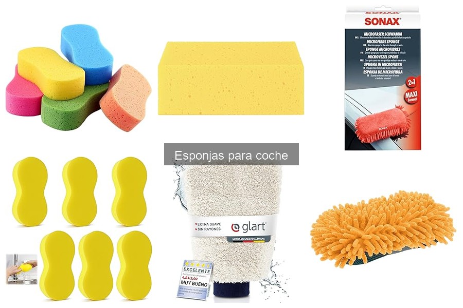 Tipos de esponjas para coche y sus usos efectivos