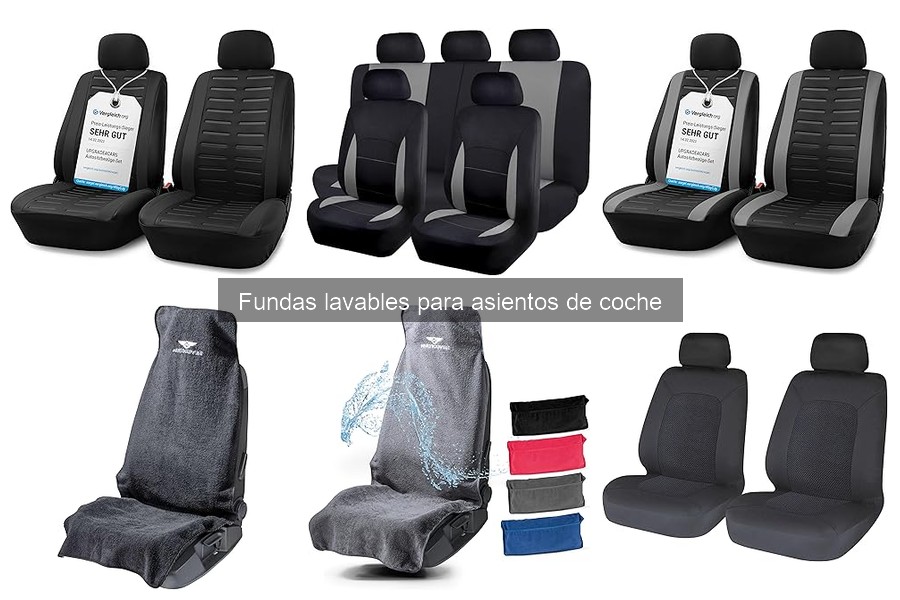 Tipos de fundas lavables para asientos de coche