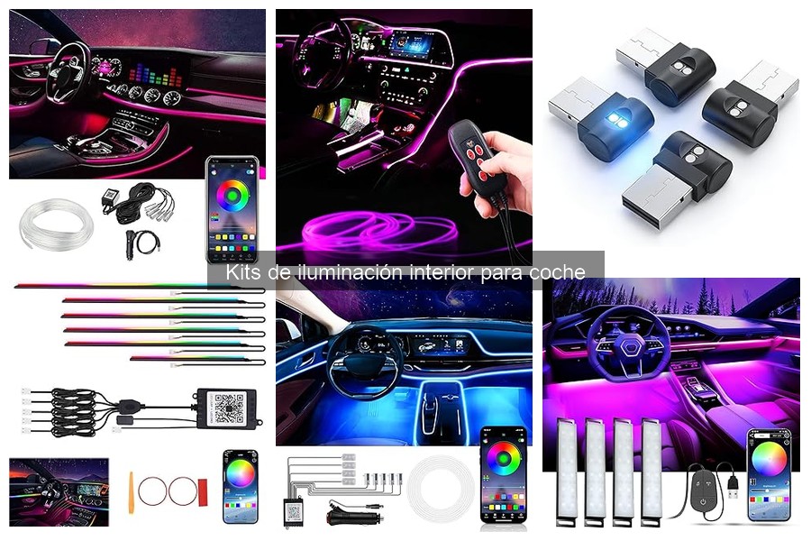 Tipos de kits de iluminación interior para coche