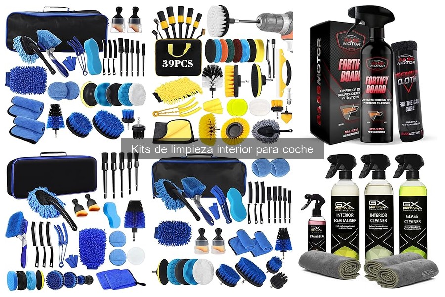 Tipos de kits de limpieza interior para coche: guía completa