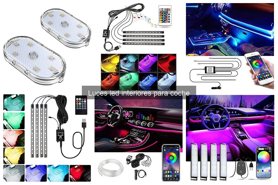 Tipos de luces LED interiores para coche y sus aplicaciones