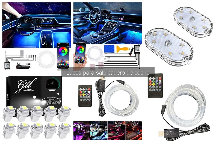 Tipos de luces para salpicadero de coche y sus características