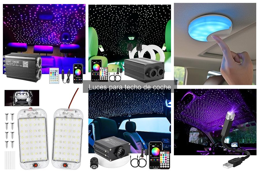 Tipos de luces para techo de coche: LED, neón y más