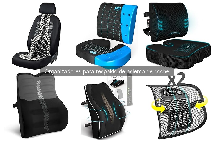 Tipos de organizadores para respaldo de asiento de coche