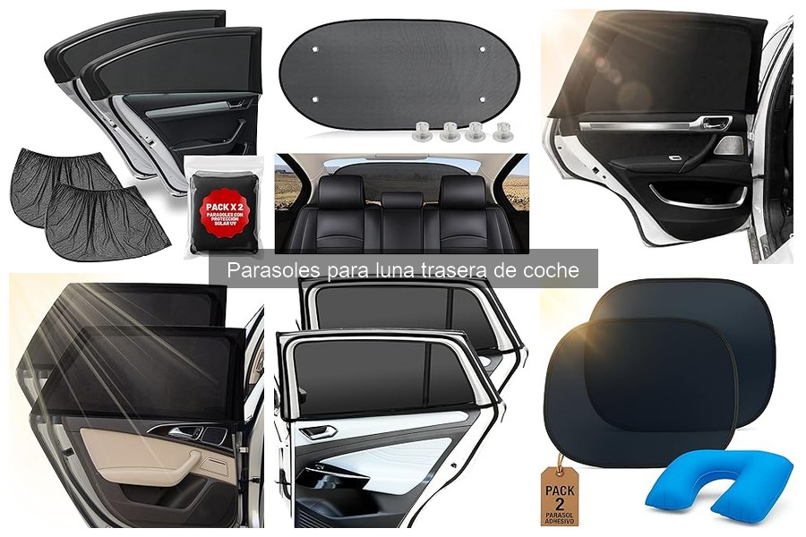 Tipos de parasoles para luna trasera de coche: comparativa