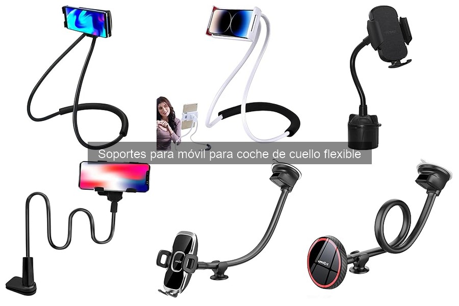 Tipos de Soportes para Móvil de Cuello Flexible para Coche