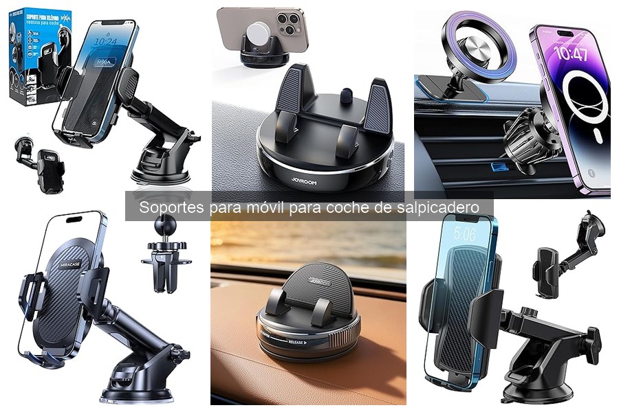Tipos de Soportes para Móvil de Salpicadero en Coche