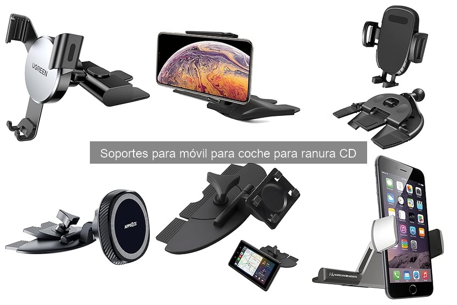 Tipos de Soportes para Móvil en Ranura CD para Coche