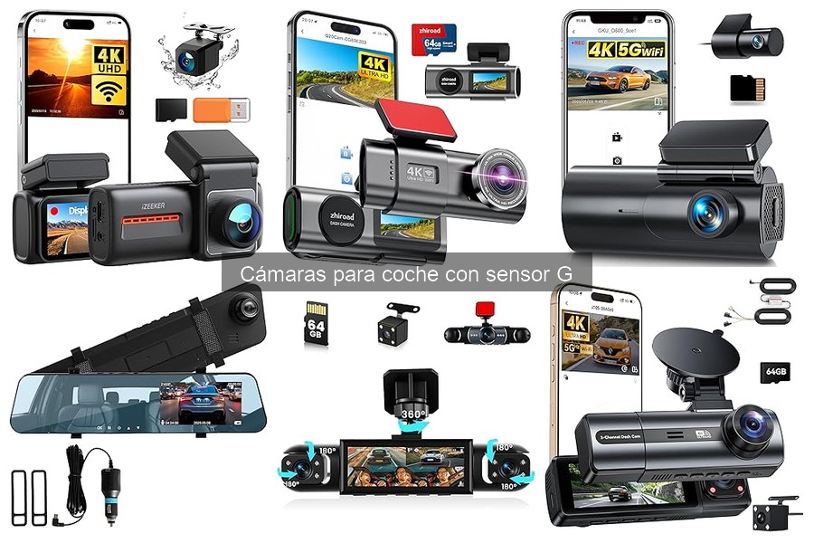 Ventajas de las cámaras para coche con sensor G