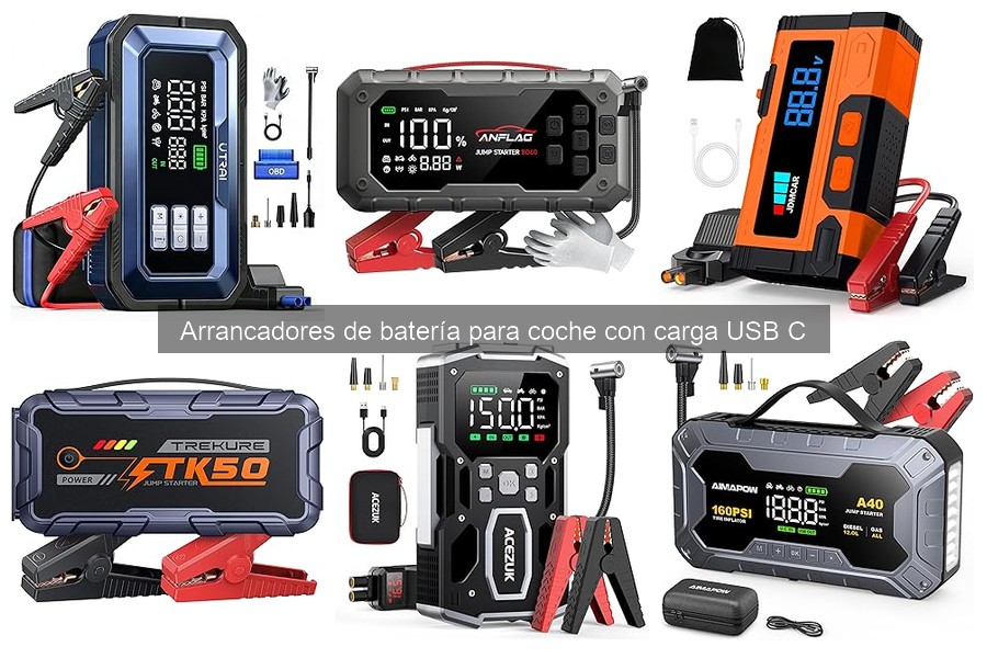 Ventajas de un arrancador de batería con carga USB-C