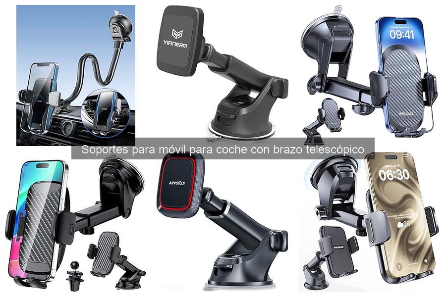 Ventajas de un soporte para móvil con brazo telescópico en coche