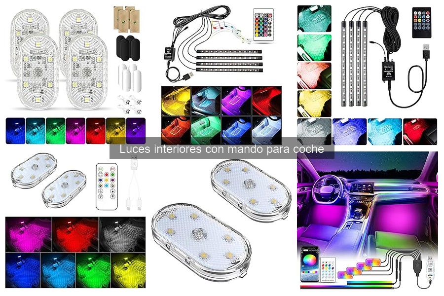 Ventajas y desventajas de luces interiores con mando para coche